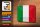 Blechschild Flagge Italiens 18x12cm Flag of Italy Dekoration