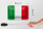 Blechschild Flagge Italiens 18x12cm Flag of Italy Dekoration