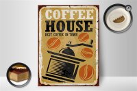 Holzschild Vintage 30x40cm Kaffee Coffee best in town