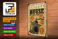 Holzschild Vintage 30x40cm Kaffee Coffee best in town