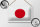 Blechschild Flagge Japans 18x12cm Flag of Japan Dekoration