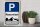 Holzschild Parken 30x40cm Parkplatzschild P reserviert