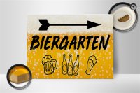 Holzschild 30x40cm Biergarten rechts Bier Schild