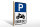 Holzschild Parken 30x40cm Biker only Motorrad
