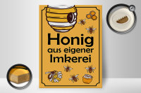 Holzschild Hinweis 30x40cm Honig aus eigener Imkerei
