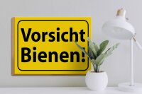 Holzschild Hinweis 40x30cm Vorsicht Bienen Honig Imker