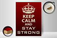 Holzschild Spruch 30x40cm Keep Calm and stay strong