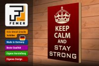 Holzschild Spruch 30x40cm Keep Calm and stay strong