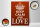 Holzschild Spruch 30x40cm Keep Calm and Love