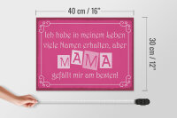 Holzschild Spruch 40x30cm Name Mama gefällt mir am besten