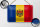 Blechschild Flagge Moldau 18x12cm Flag of Moldova Dekoration