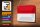 Blechschild Flagge Monacos 18x12cm Flag of Monaco Dekoration