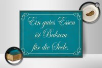 Holzschild Spruch 40x30cm gutes Essen Balsam für die Seele