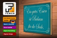 Holzschild Spruch 40x30cm gutes Essen Balsam für die Seele