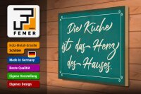 Holzschild Spruch 40x30cm Küche ist das Herz des Hauses
