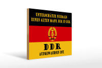 Holzschild Spruch 40x30cm alter Mann DDR aufgewachsen