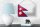Blechschild Flagge Nepals 18x12cm Flag of Nepal Dekoration