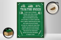 Holzschild Spruch 30x40cm Traktor unser in Ewigkeit Amen