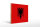 Holzschild Flagge Albanien 40x30cm Flag of Albania