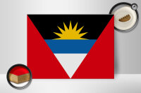 Holzschild Flagge Antigua und Barbuda 40x30cm Flag