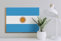 Holzschild Flagge Argentinien 40x30cm Flag of Argentina