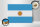 Holzschild Flagge Argentinien 40x30cm Flag of Argentina