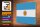 Holzschild Flagge Argentinien 40x30cm Flag of Argentina