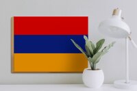 Holzschild Flagge Armenien 40x30cm Flag of Armenia