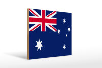 Holzschild Flagge Australien 40x30cm Flag of Australia