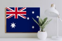 Holzschild Flagge Australien 40x30cm Flag of Australia