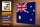 Holzschild Flagge Australien 40x30cm Flag of Australia