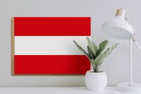 Holzschild Flagge Österreich 40x30cm Flag of Austria