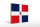 Holzschild Flagge Dominikanische Republik 40x30cm Flag