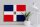 Holzschild Flagge Dominikanische Republik 40x30cm Flag