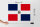 Holzschild Flagge Dominikanische Republik 40x30cm Flag