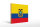 Holzschild Flagge Ecuadors 40x30cm Flag of Ecuador