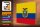 Holzschild Flagge Ecuadors 40x30cm Flag of Ecuador
