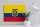 Holzschild Flagge Ecuadors 40x30cm Flag of Ecuador