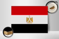 Holzschild Flagge Ägypten 40x30cm Flag of Egypt