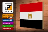 Holzschild Flagge Ägypten 40x30cm Flag of Egypt