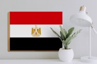 Holzschild Flagge Ägypten 40x30cm Flag of Egypt