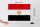Holzschild Flagge Ägypten 40x30cm Flag of Egypt