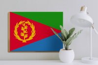 Holzschild Flagge Eritrea 40x30cm Flag of Eritrea