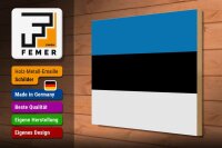 Holzschild Flagge Estland 40x30cm Flag of Estonia