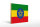 Holzschild Flagge Äthiopien 40x30cm Flag of Ethiopia