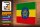 Holzschild Flagge Äthiopien 40x30cm Flag of Ethiopia