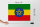 Holzschild Flagge Äthiopien 40x30cm Flag of Ethiopia