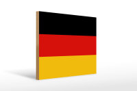 Holzschild Flagge Deutschlands 40x30cm Flag of Germany