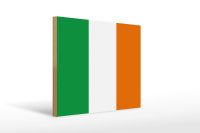 Holzschild Flagge Irlands 40x30cm Flag of Ireland