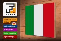Holzschild Flagge Italiens 40x30cm Flag of Italy